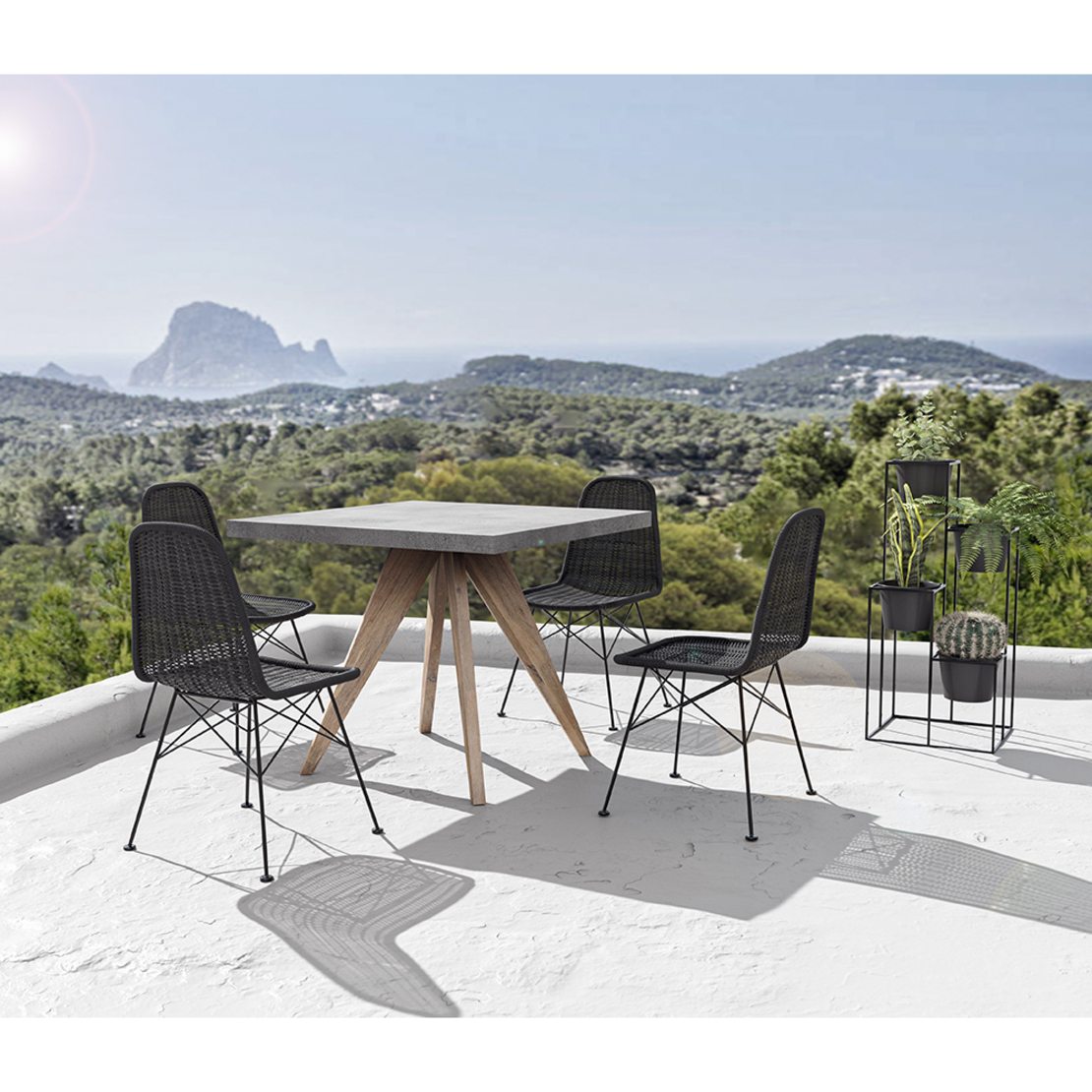 CALDERA TABLE FIBER CEMENT CEMENT NATURAL 90x90xH7