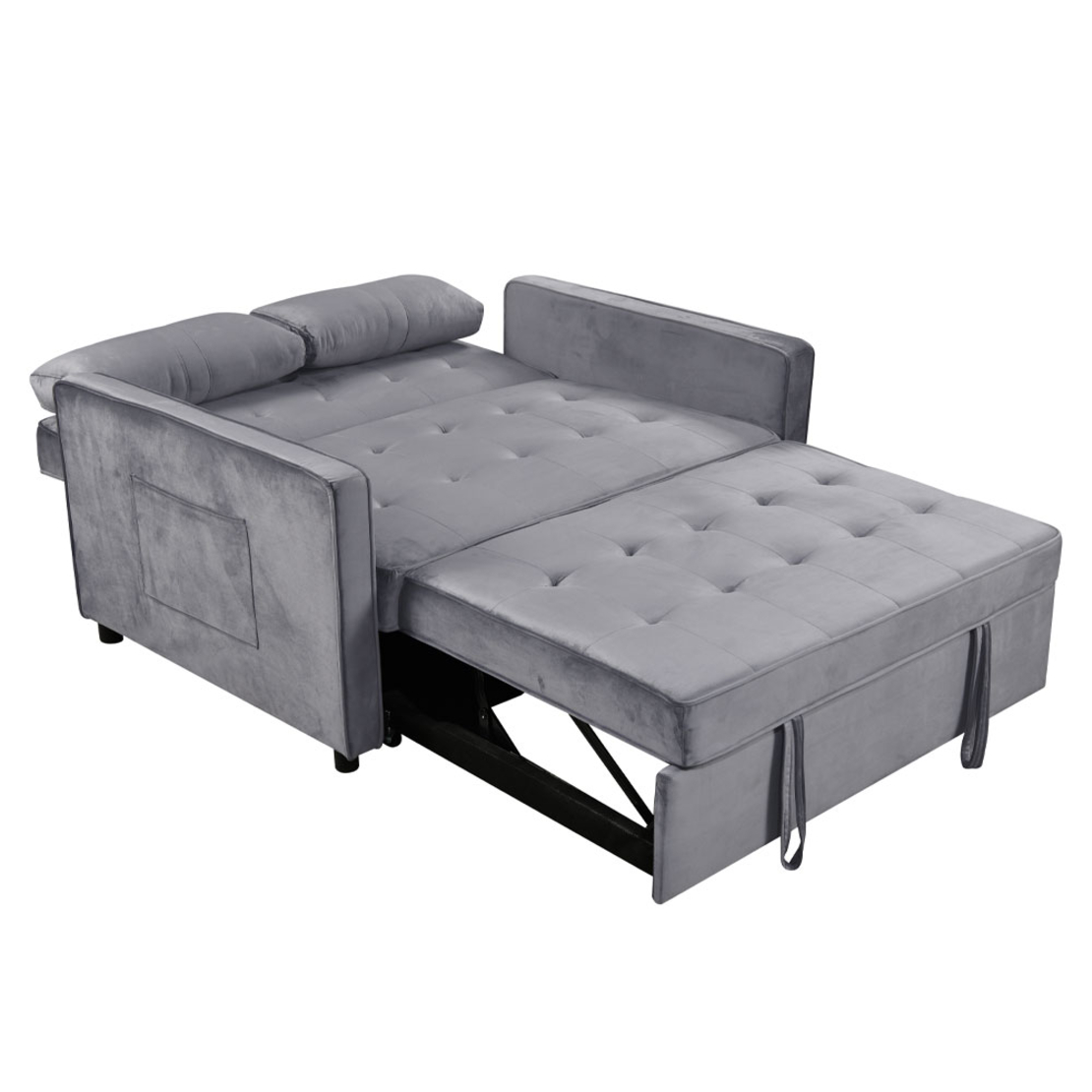 SOLUTION SOFA BED 2SEAT FABRIC GREY E1 PRC