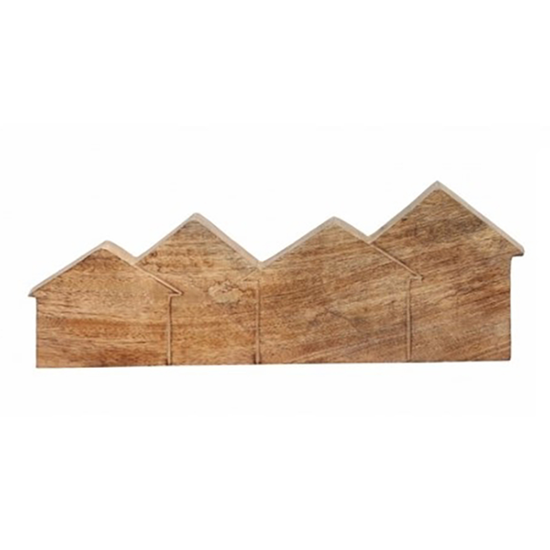 FOSC VILLAGE L DECO HOUSE WOOD MANGO NATURAL 29,5x