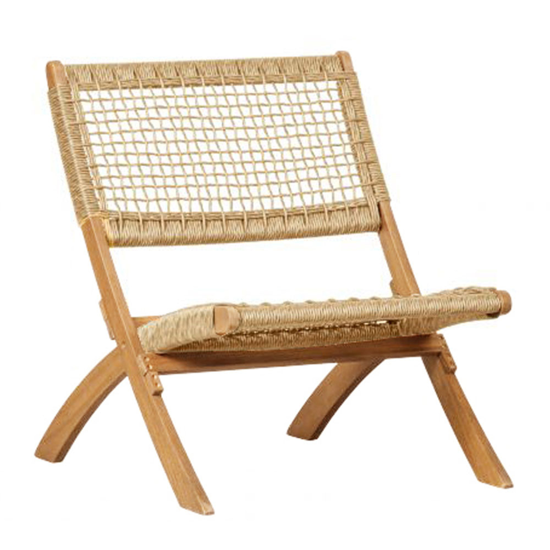 MESH CHAIR FOLDING HIGH DENSITY POLYETHYLENE NATURAL 78x60xH72,5cm VN