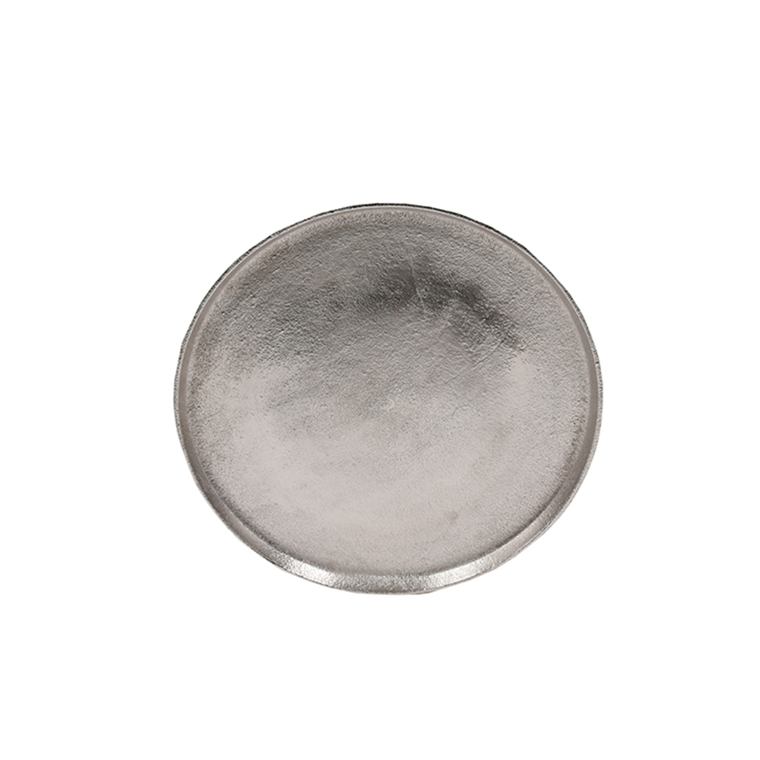 LUNA TRAY ALUMINIUM SILVER 36x36xH2cm IN