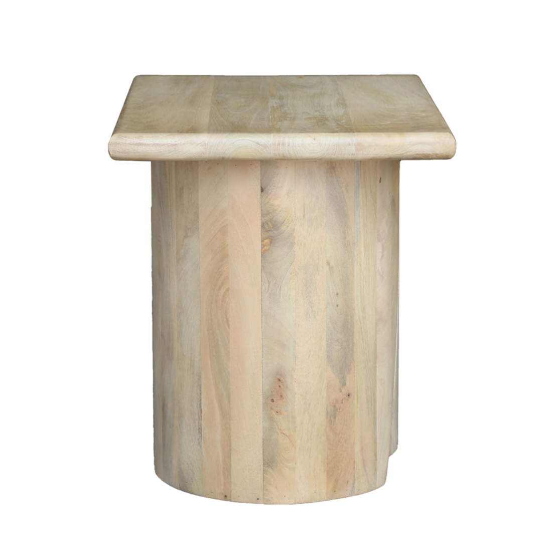 SPIRAL SIDE TABLE WOOD MANGO NATURAL 62,5x45xH52,5