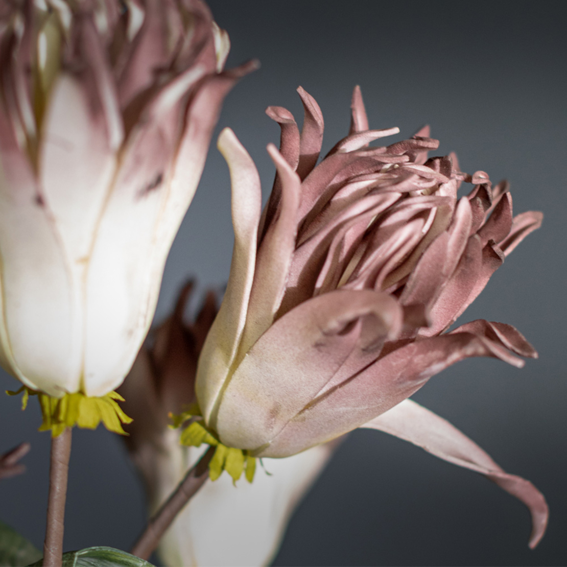 BROWN 3 ARTIFICIAL FLOWER EVA FOAM BROWN BEIGE H97