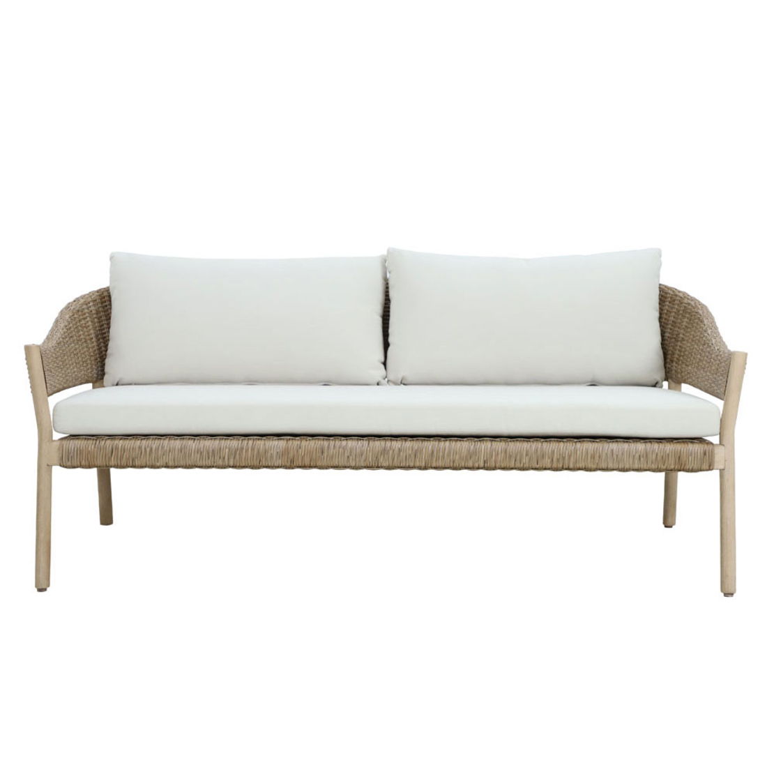 SUMATRA LOUNGE SET 1+2 WOOD EUCALYPTUS NATURAL BEI