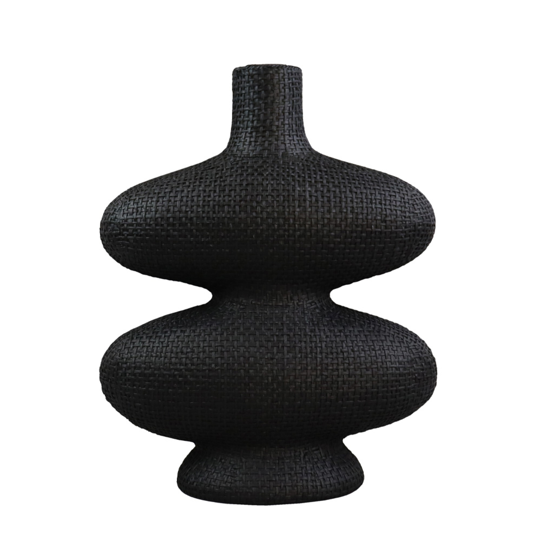 RANDI VASE POLYRESIN BLACK 31,5x14,5xH39cm PRC