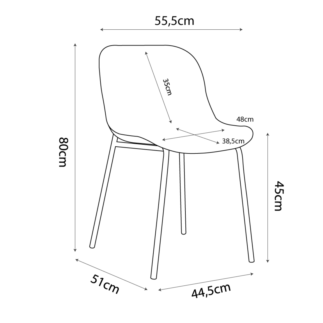 LIGNA CHAIR PP WHITE PRC