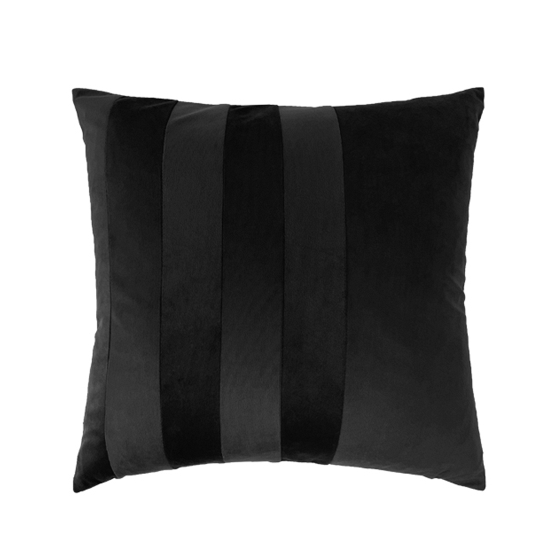 SERI DECOR CUSHION VELVET BLACK 45x45cm PRC