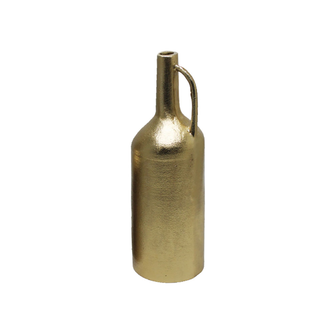 BOTTLΕ 25 VASE ALUMINIUM GOLD D7xH25cm IN