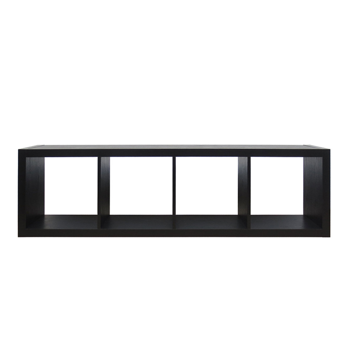 KIVOS 41,6 BOOKCASE HONEYCOMB BLACK 41,6x29,5xH147,5cm E1 PRC