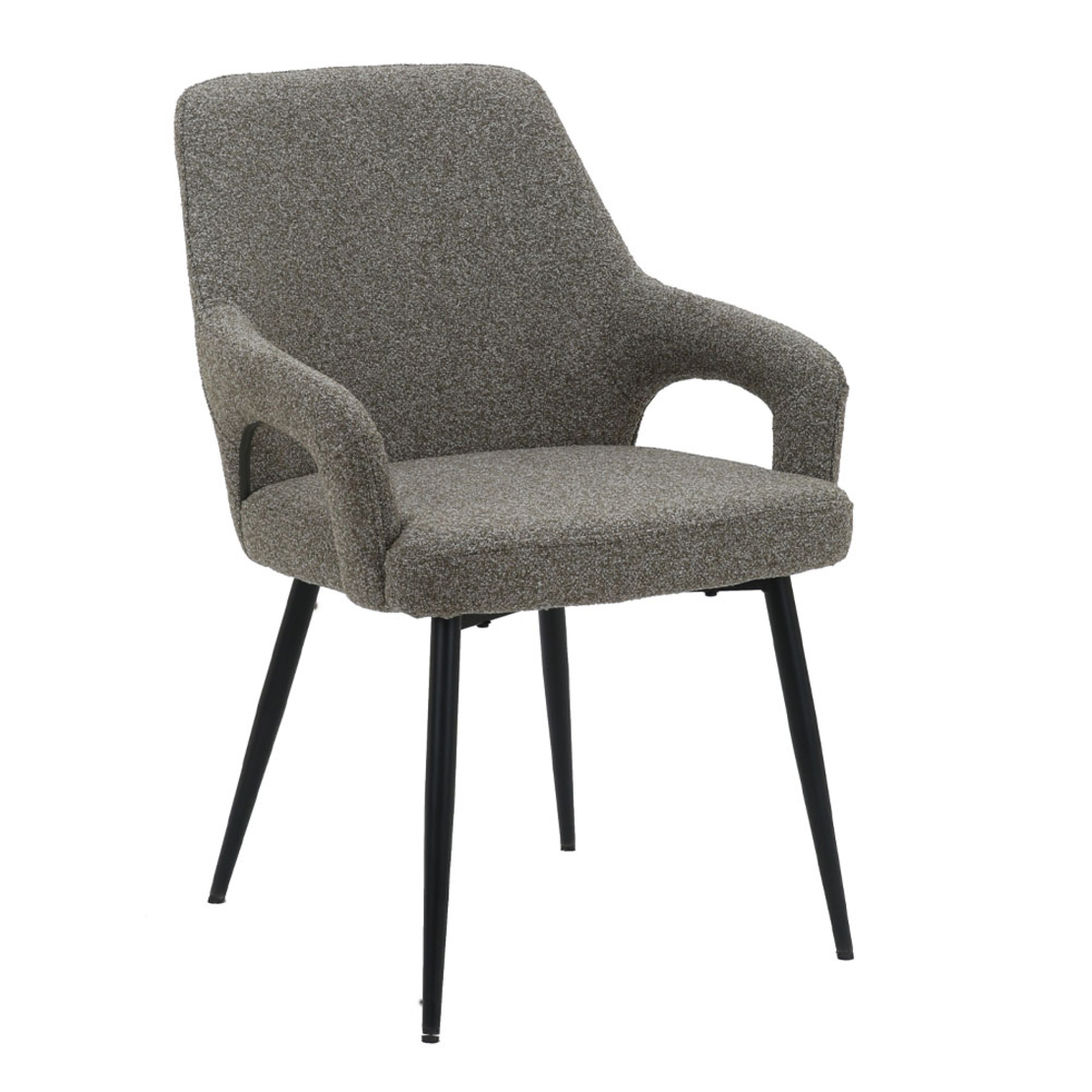 PONTE CHAIR FABRIC OLIVE GREEN METAL BLACK E1 PRC