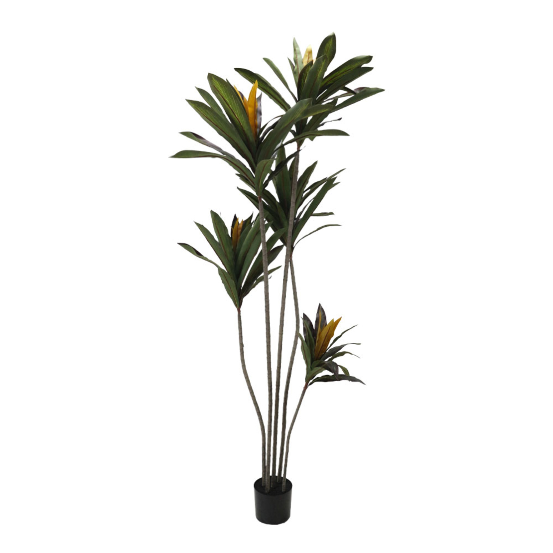 EDGE IRON ARTIFICIAL PLANT IN POT GREEN BLACK H200