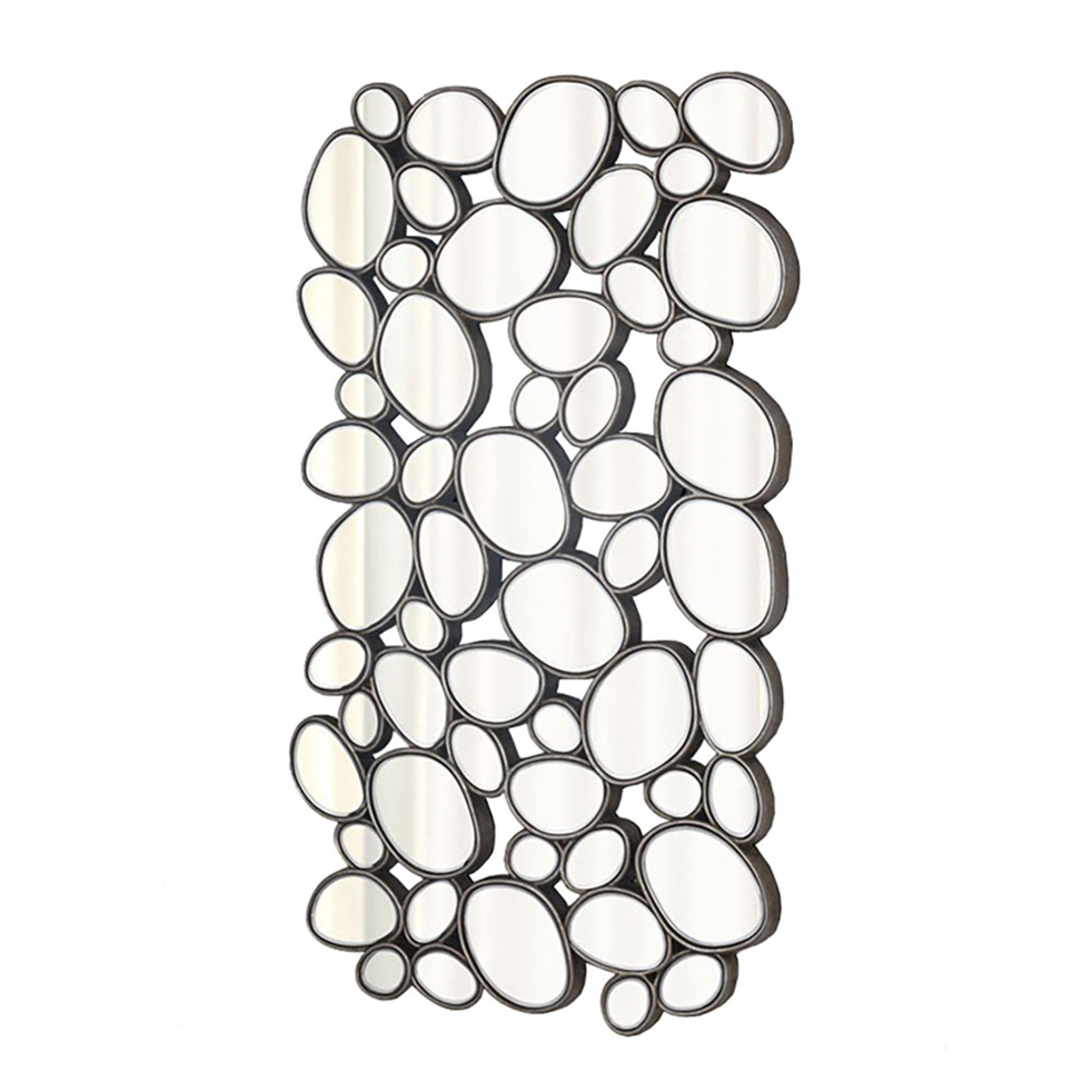 EGG MIRROR METAL SILVER 70xH110cm E1 PRC