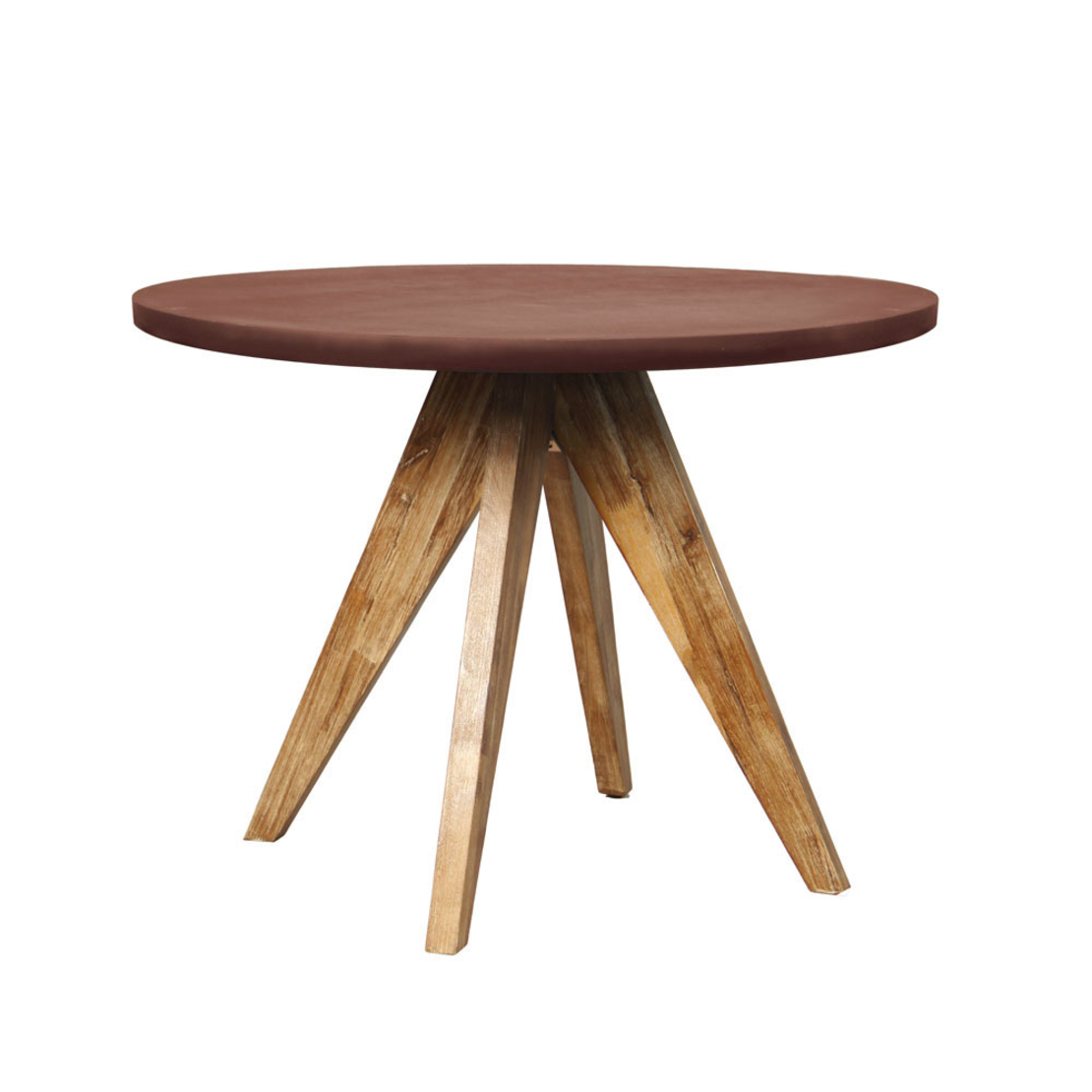 POMPEI TABLE FIBER CEMENT RUST RED NATURAL 120x120