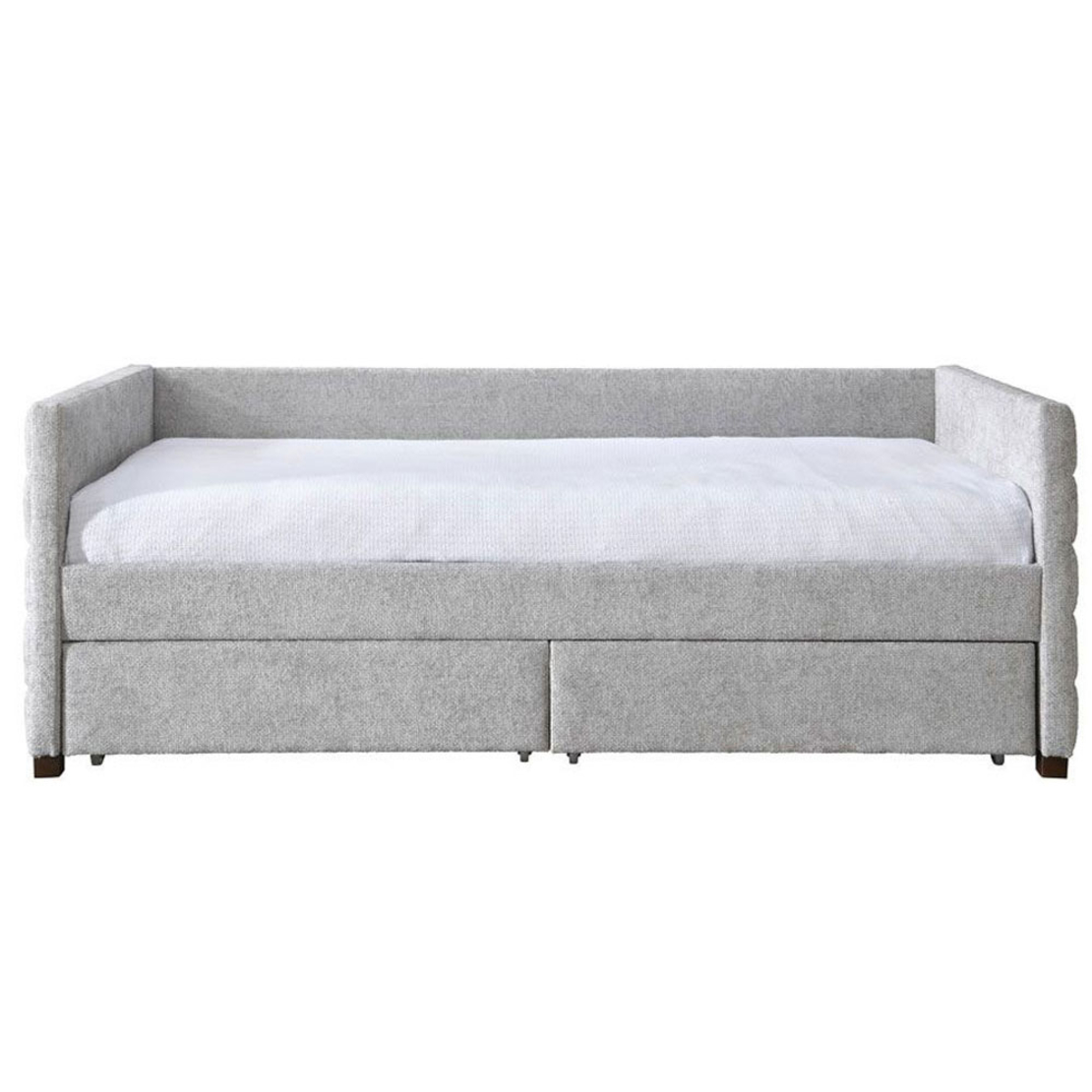 SUENO SOFA BED (FOR MATTRESS 90x195cm) FABRIC GREY LIGHT E1 MY