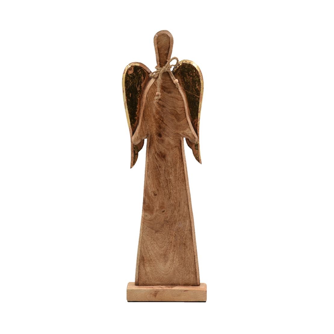 XMAS ENGEL ANGEL WITH WINGS WOOD MANGO ALUMINIUM N