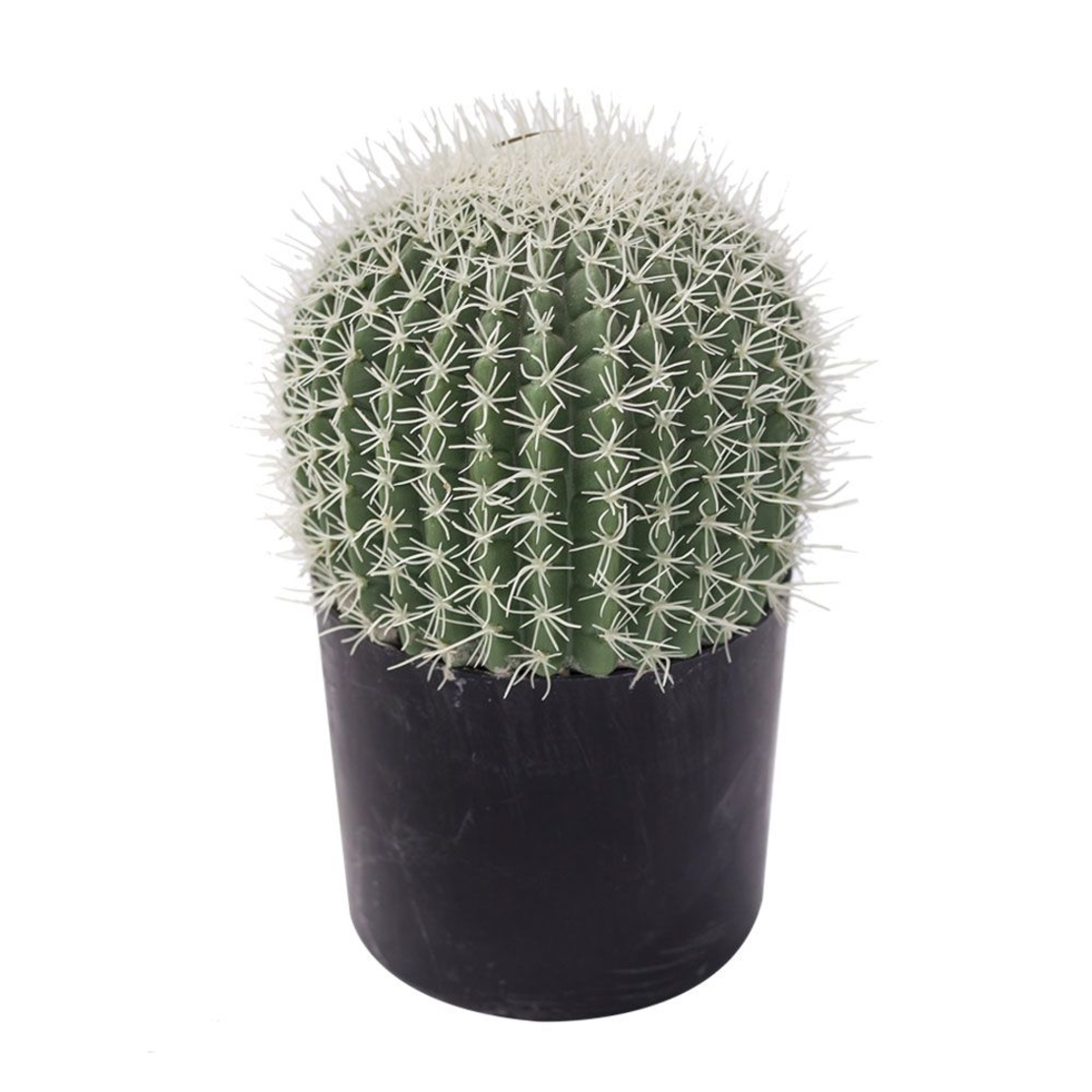 FEROCACTUS ARTIFICIAL PLANT FABRIC PLASTIC GREEN W
