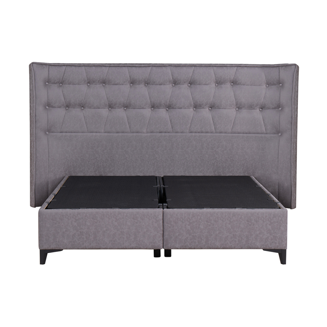 ORIGAMI BED WITH STORAGE (FOR MATTRESS 160x200cm) VELVET GREY 26-902 E1 TR
