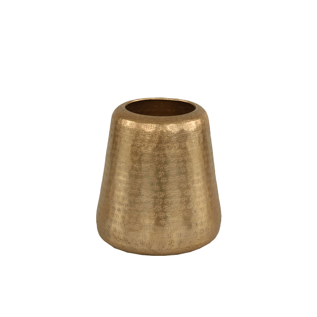 OSCAR VASE ALUMINIUM CHAMPAGNE D17,5xH18cm IN