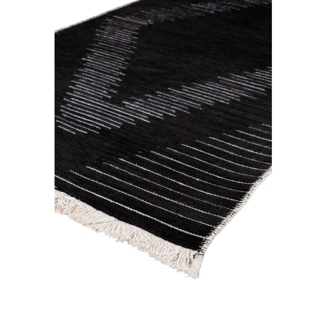 SIGHT CARPET FABRIC BLACK GREY 80x170xH1cm TR