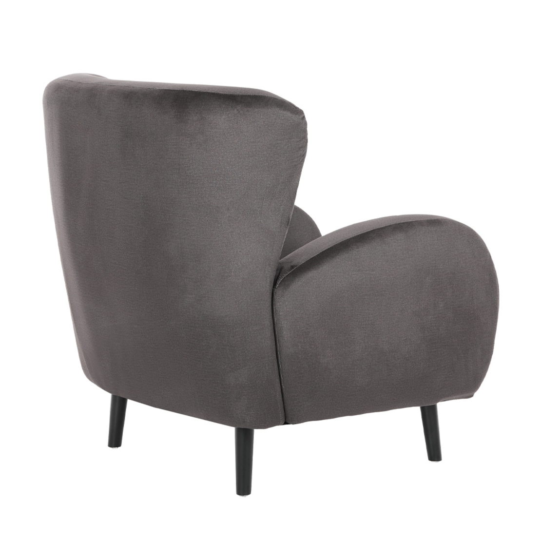 ONE ONLY ARMCHAIR FABRIC GREY WOOD BLACK E1 PRC