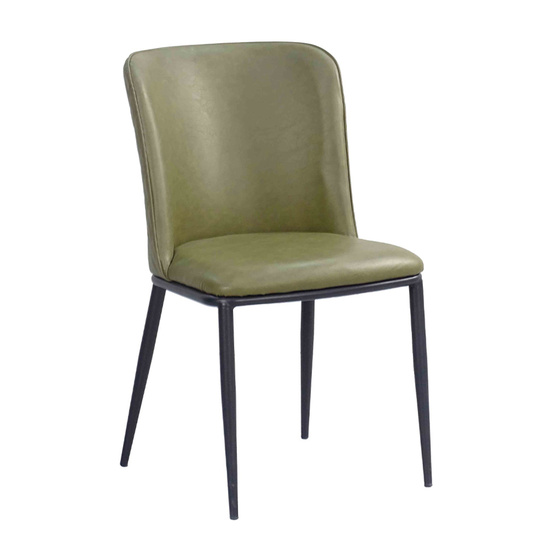 COUTURE CHAIR FABRIC OLIVE GREEN METAL BLACK PRC