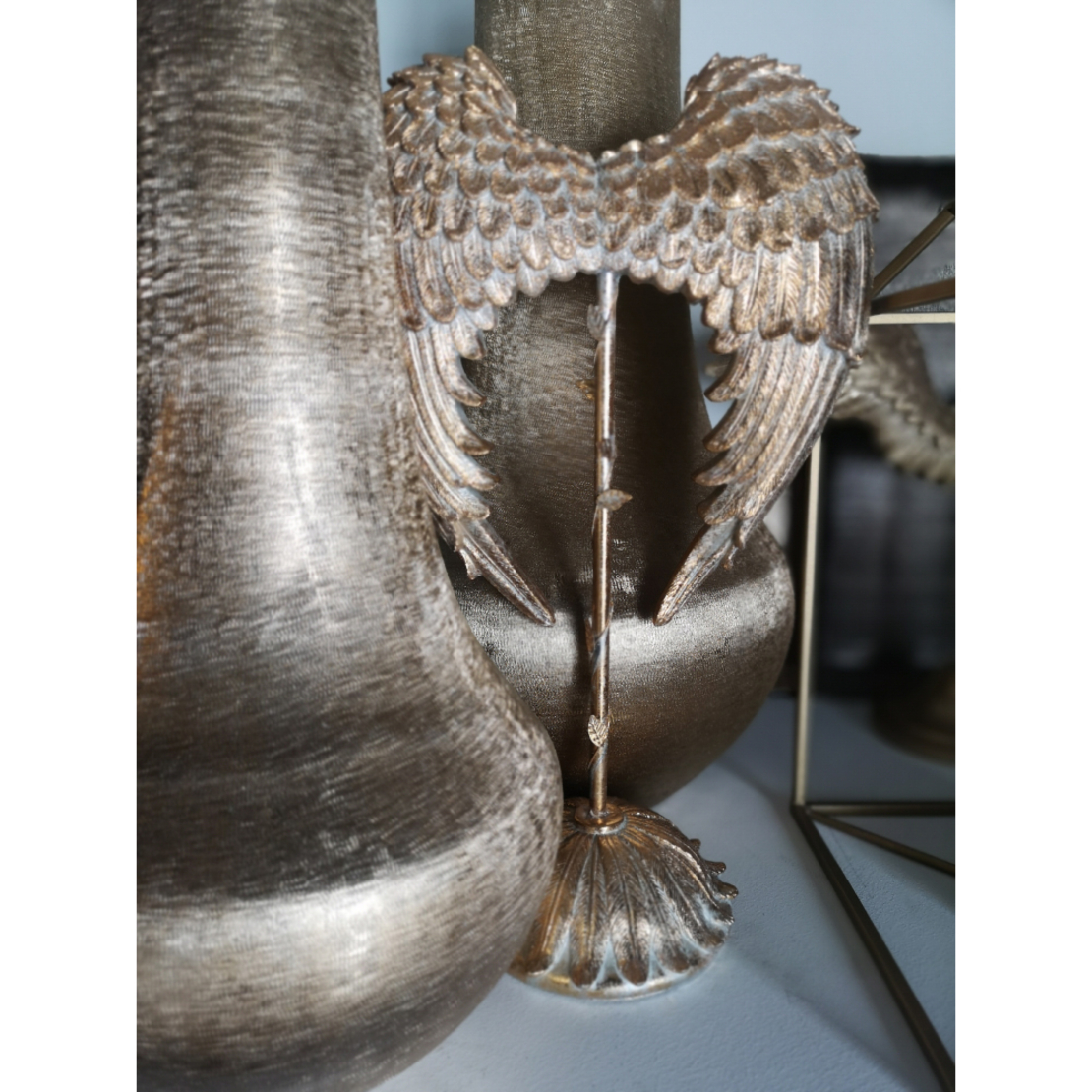 VOLE DECO WINGS POLYRESIN GOLD 26,5x14xH41cm PRC