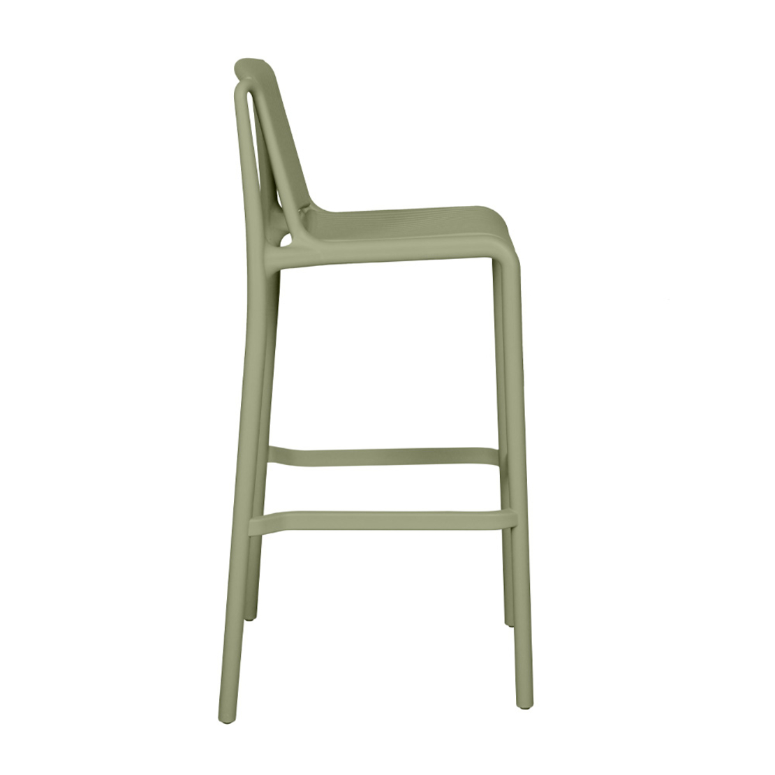 POLLY STOOL BAR PP OLIVE GREEN PRC