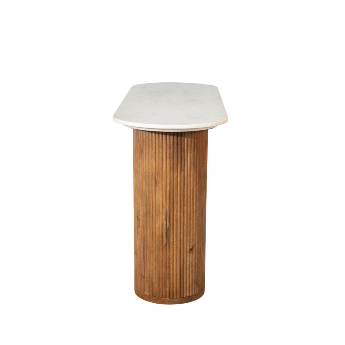ORGANIC CONSOLE WOOD MANGO WALNUT MARBLE 140x45xH7