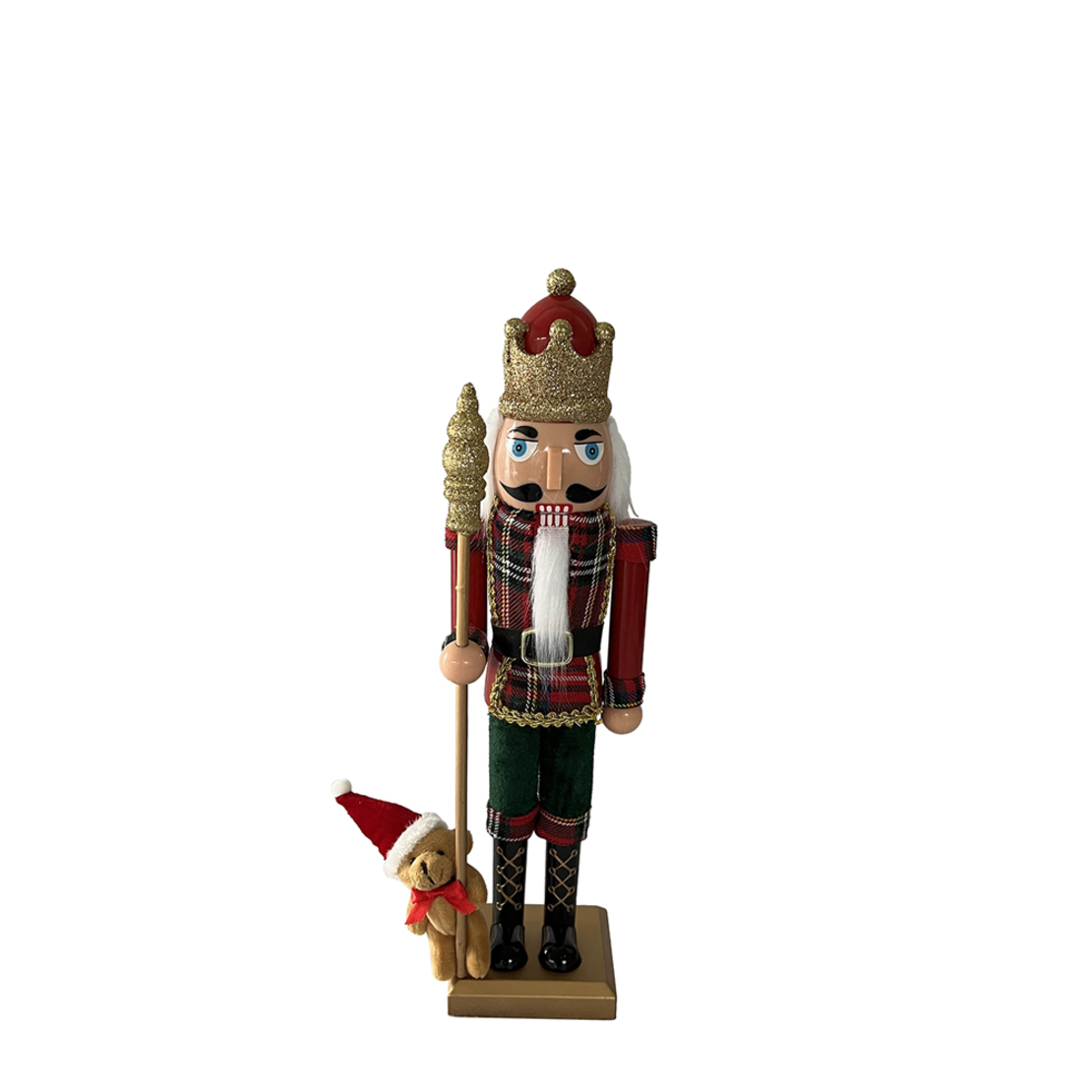 XMAS LUE C NUTCRACKER RED GREEN GOLD H40cm PRC