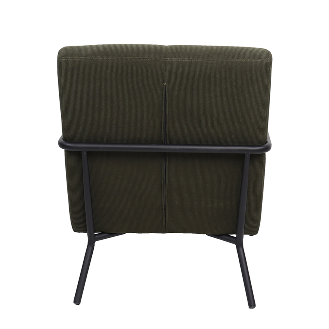 KIOTO ARMCHAIR FABRIC OLIVE GREEN DARK METAL BLACK PRC