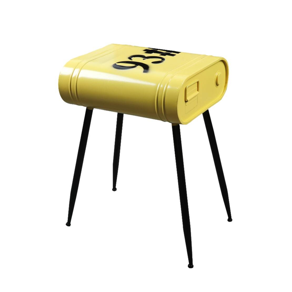 DELF 4 SIDE TABLE METAL YELLOW BLACK 30x41xH48cm GR