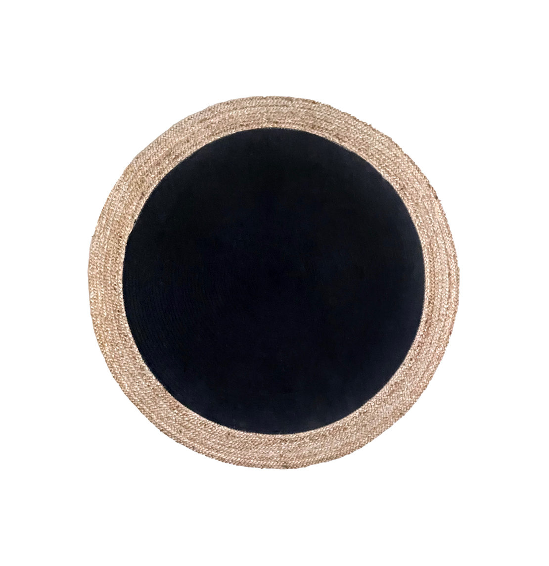 RAMI CARPET ROUND JUTE BLACK NATURAL D120cm E1 IN