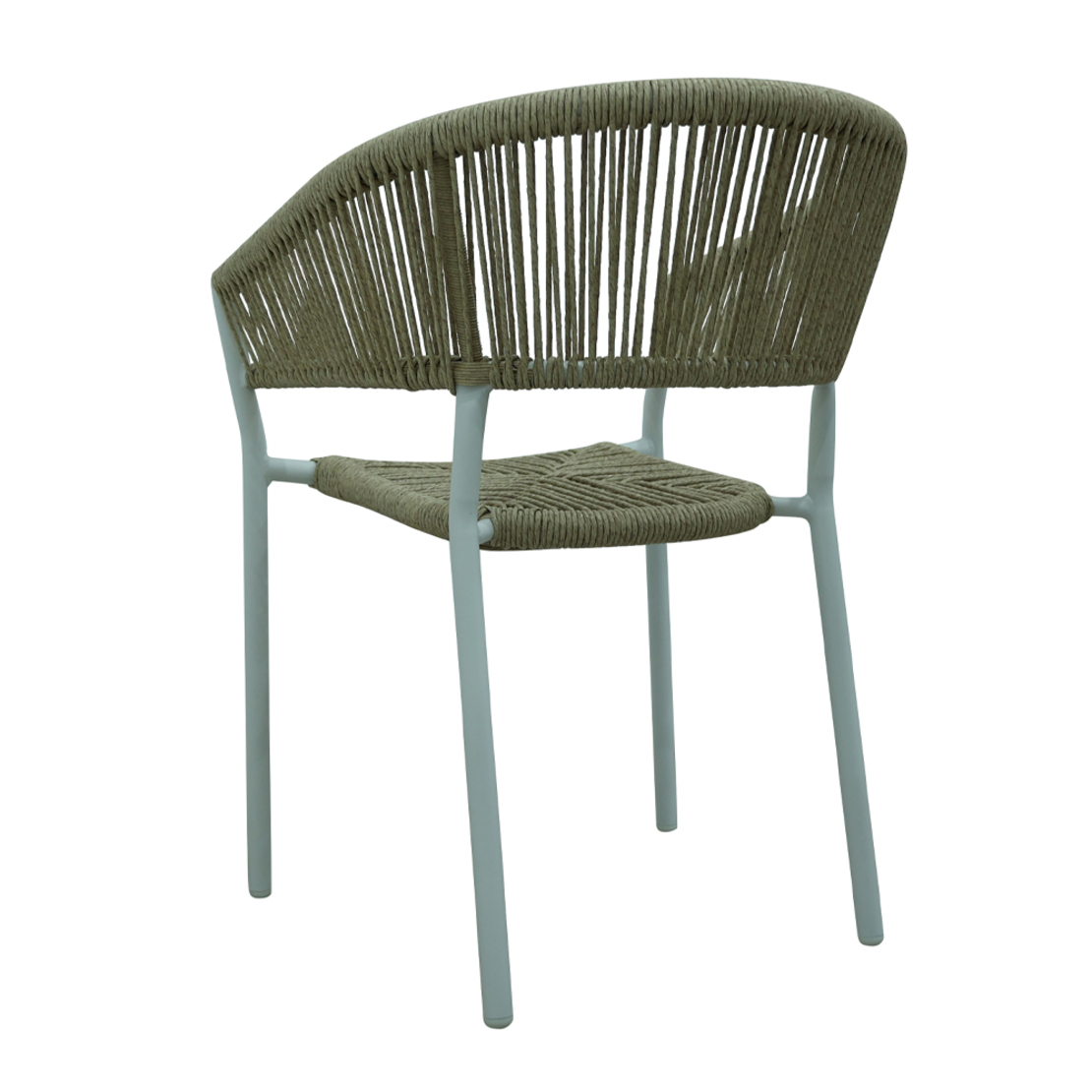 BREEZE CHAIR ALUMINIUM WHITE NATURAL 56x60x78 PRC