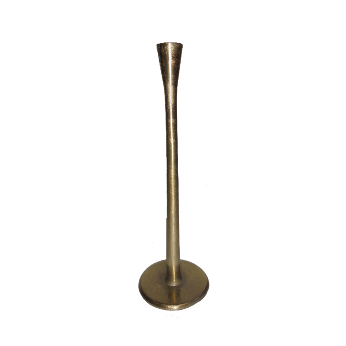 HASTAM CANDLE HOLDER ALUMINIUM GOLD 10x10xH36cm IN