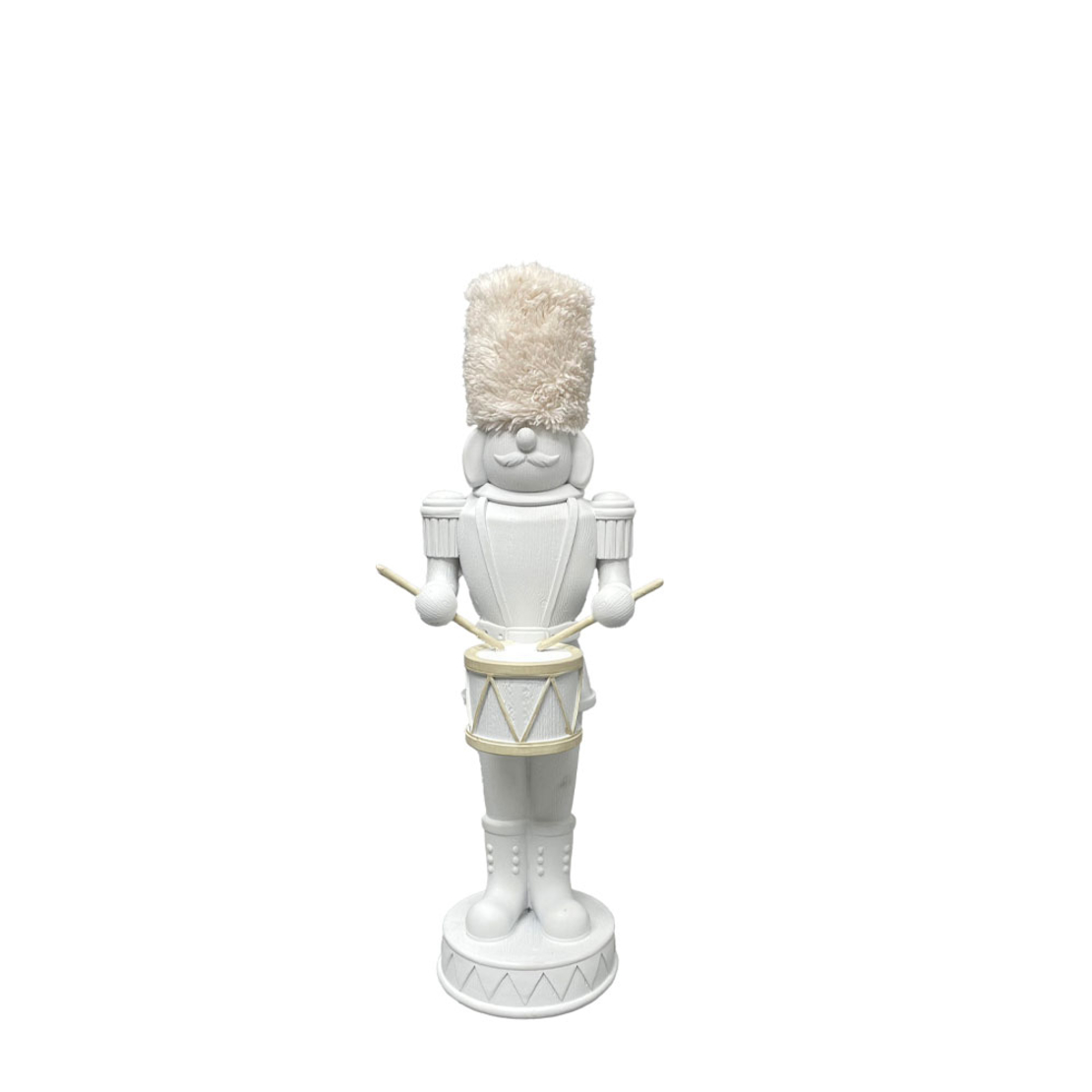 SPEZZA CHRISTMAS DECORATION NUTCRACKER 14x12.2x38.5 POLYRESIN WHITE BEIGE