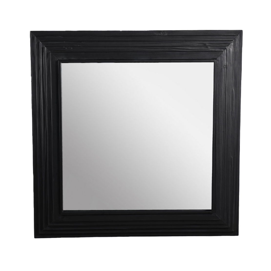 CHEOPS MIRROR WOOD BLACK 85x8xH85cm E1 PRC