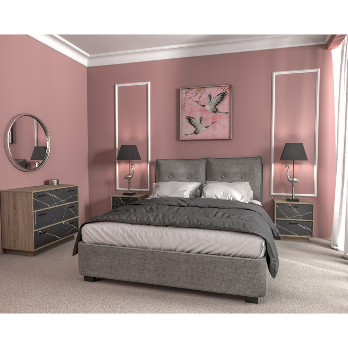 COIN MIRROR WALL METAL SILVER MAT 71,5x71,5x6cm PRC