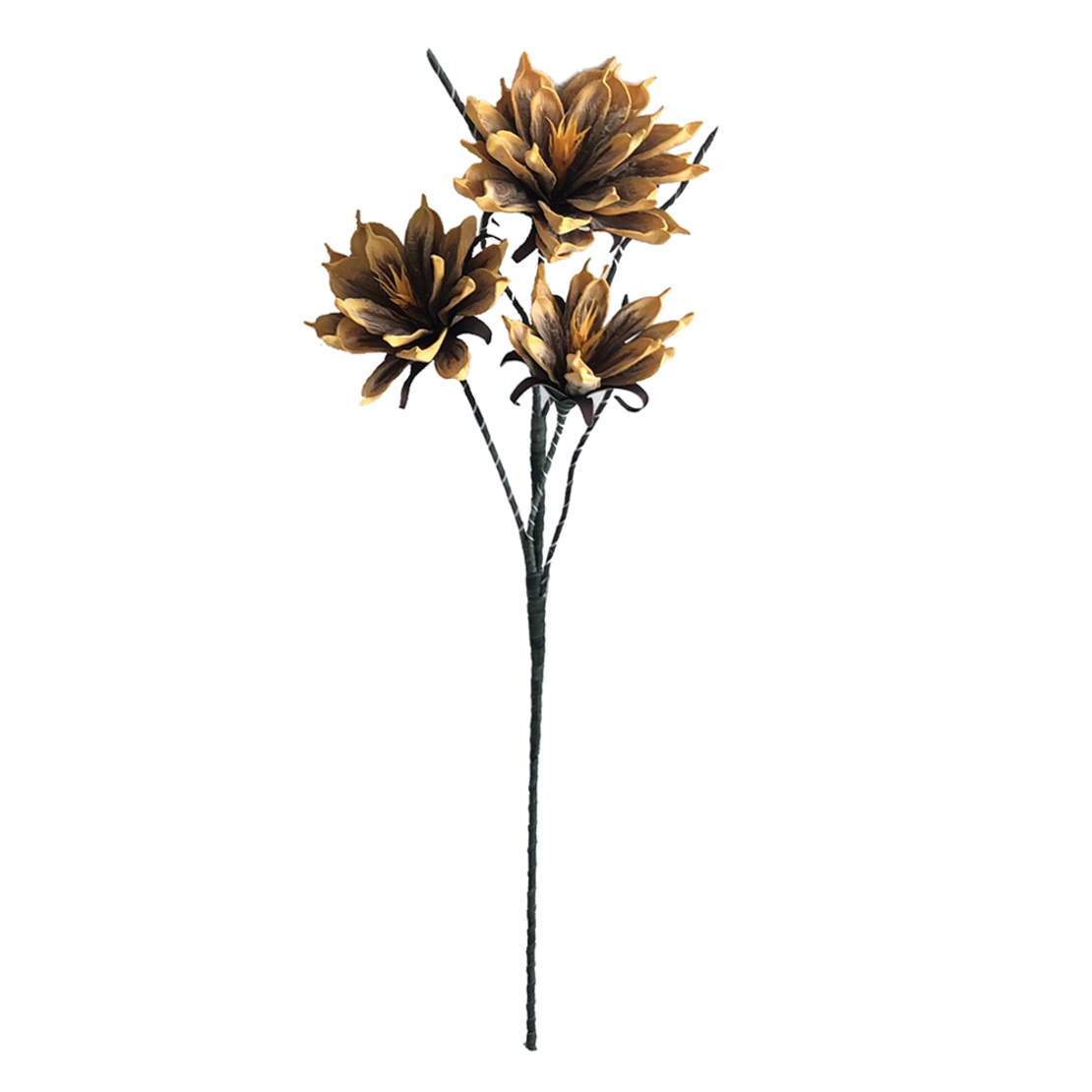 TORTH ARTIFICIAL FLOWER EVA FOAM YELLOW BROWN H105