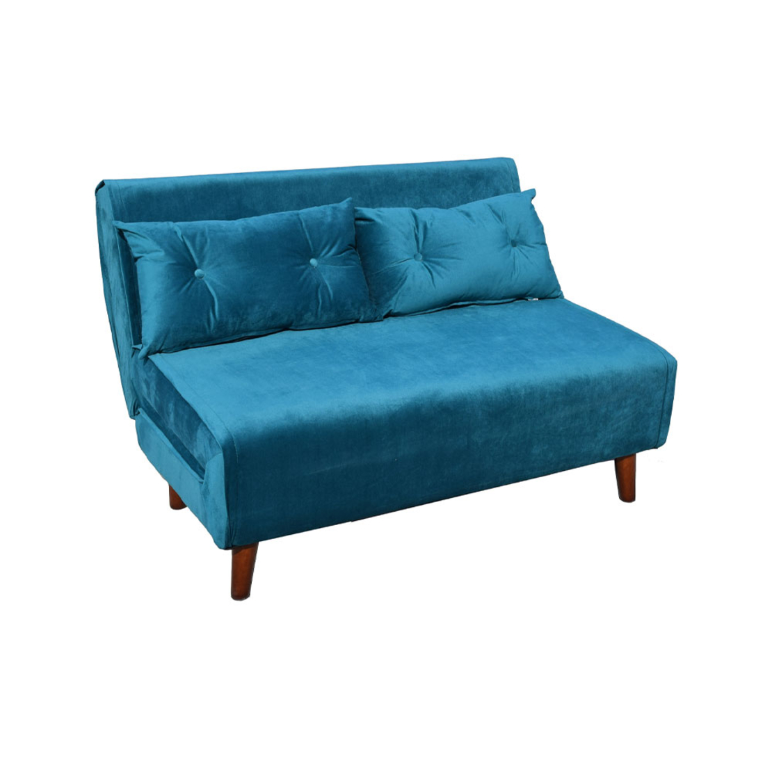 FALCON SOFA BED 2SEAT FOLDING FABRIC PETROL E1 PRC