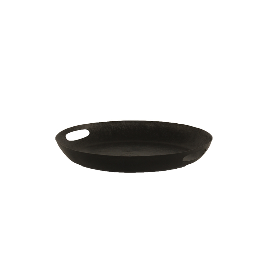 DAHLIA TRAY ALUMINIUM BLACK D40xH5,5cm IN