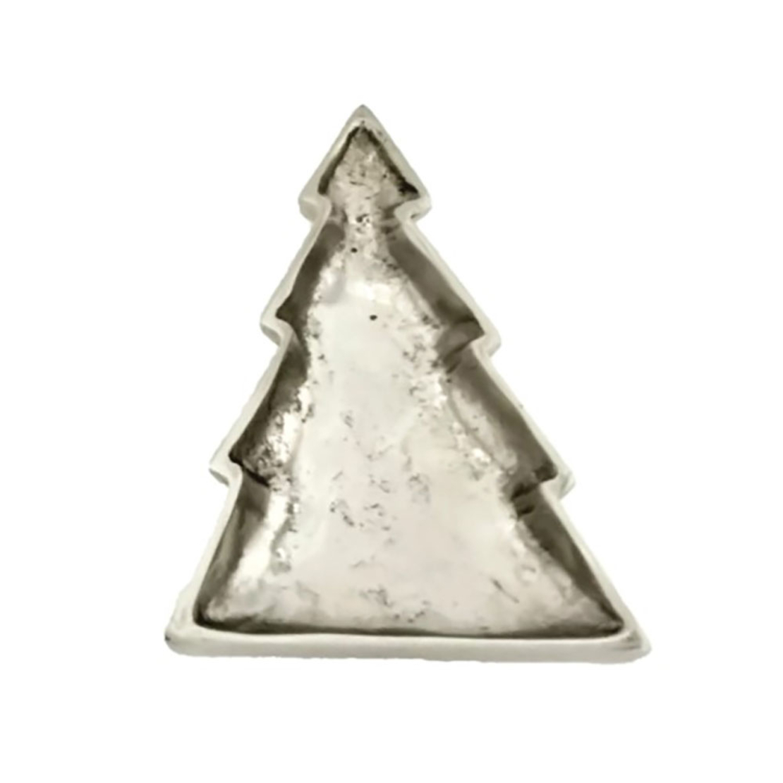 XMAS SNIDEN PLATTER ALUMINIUM SILVER 24x15xH4cm IN