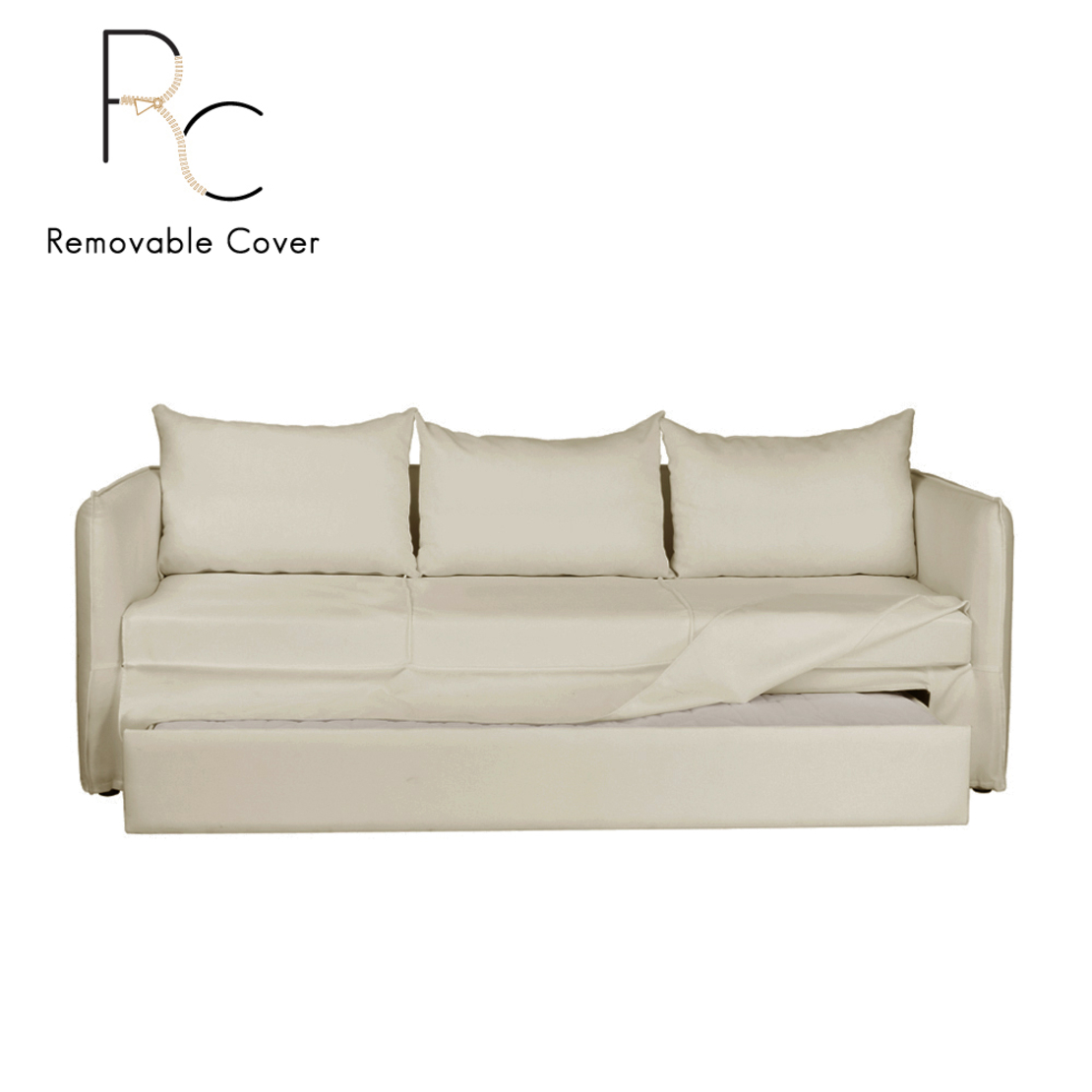ISLAND SOFA 3SEAT REMOVABLE COVER WITH MECHANISM A