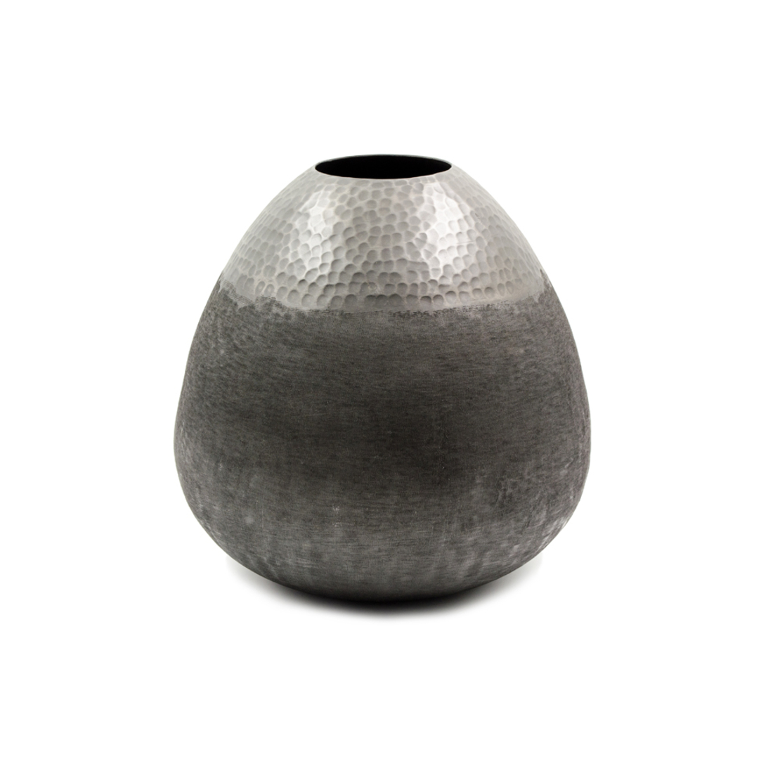 DROP VASE ALUMINIUM GRAPHITE D32xH29cm IN
