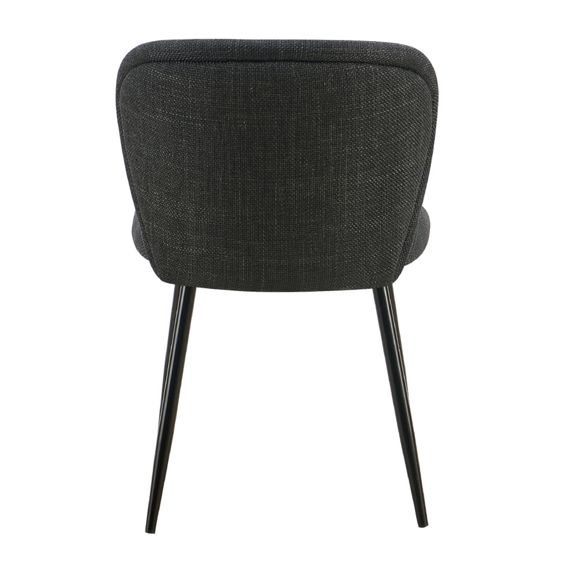 FIGARO CHAIR FABRIC ANTRACITE METAL BLACK E1 PRC