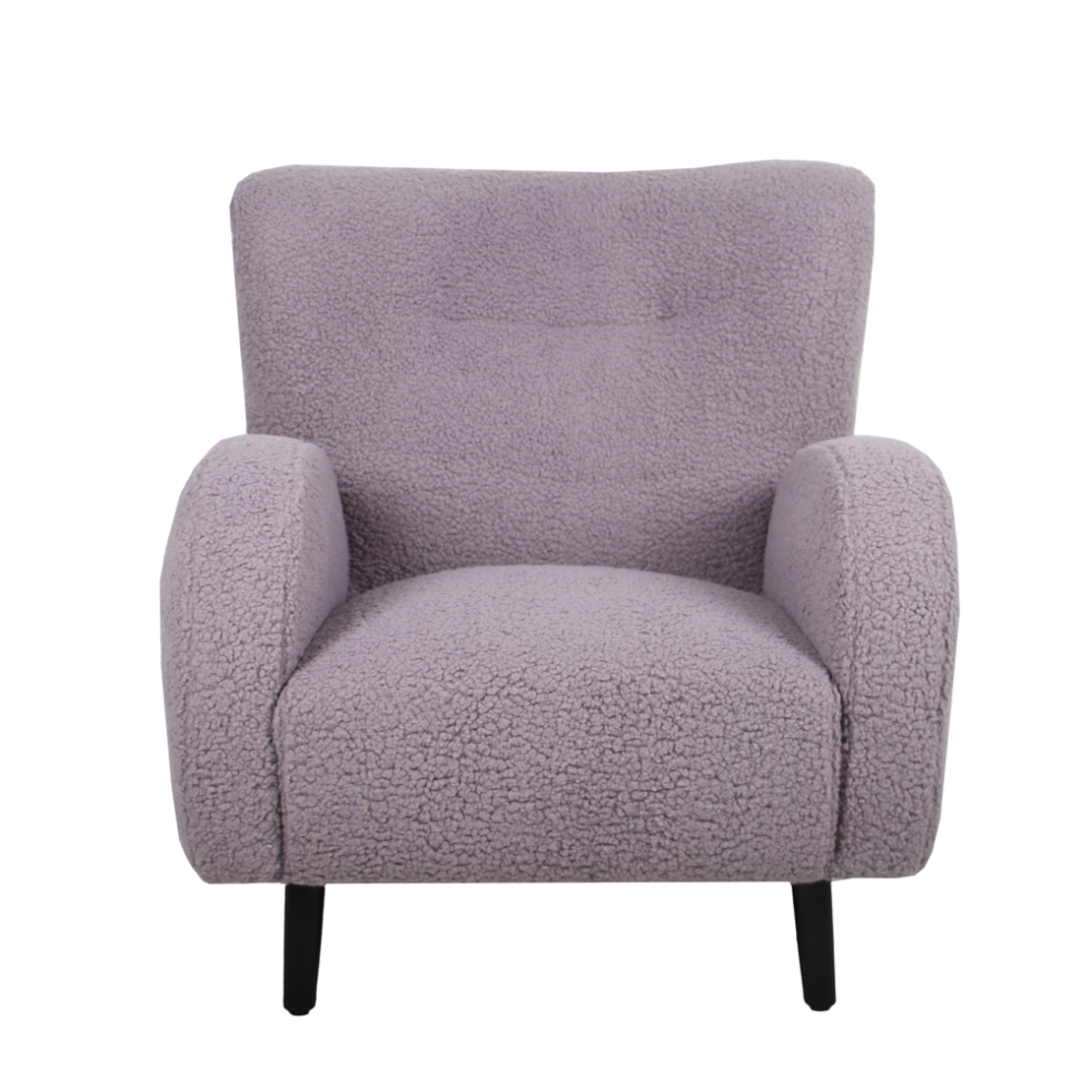 ONE & ONLY ARMCHAIR FABRIC GREY WOOD BLACK 1 PRC