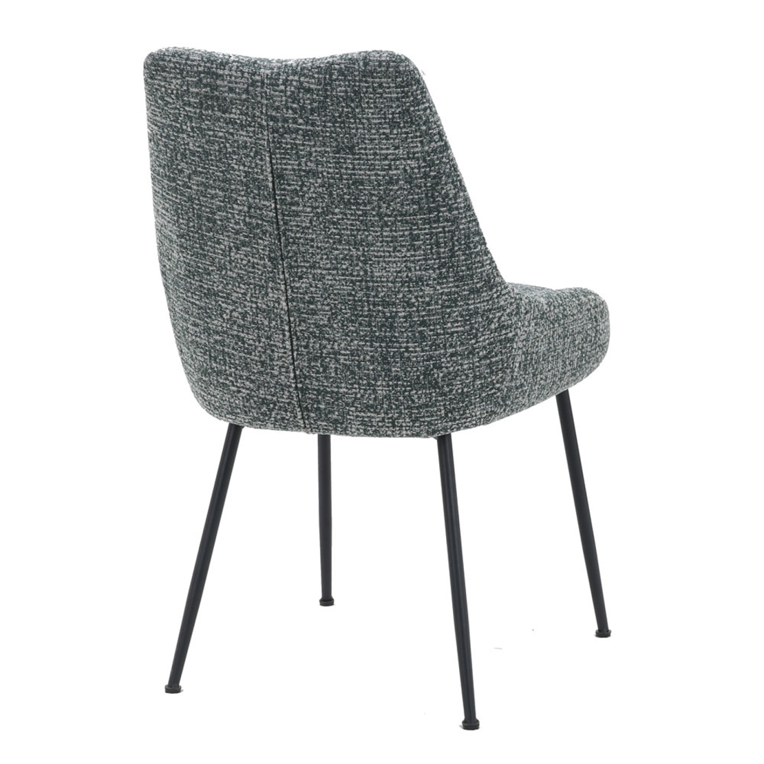 DON CHAIR FABRIC GREEN DARK GREEN LIGHT METAL BLACK E1 PRC