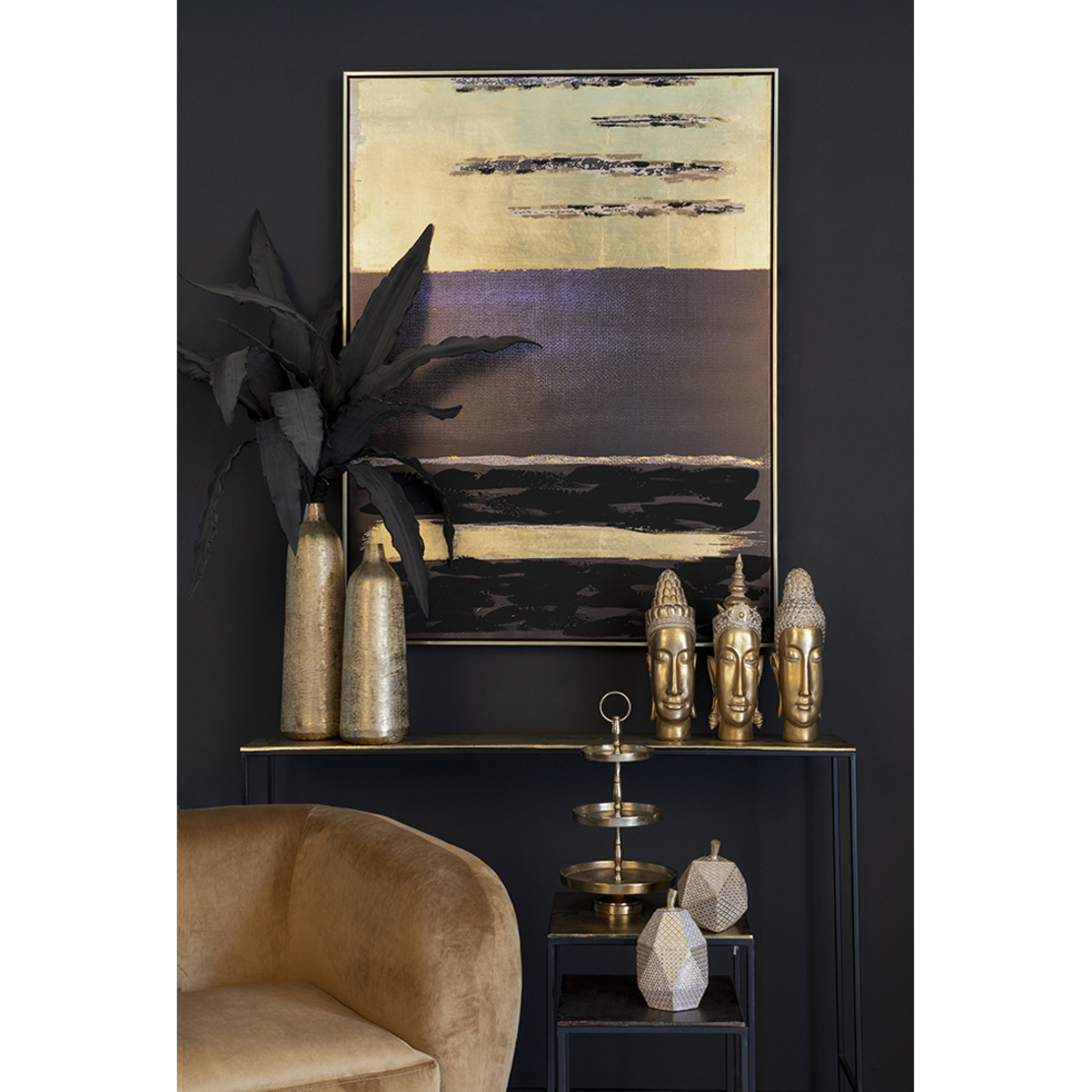 MOORE ARTIFICIAL LEAF EVA FOAM BLACK H100cm PRC