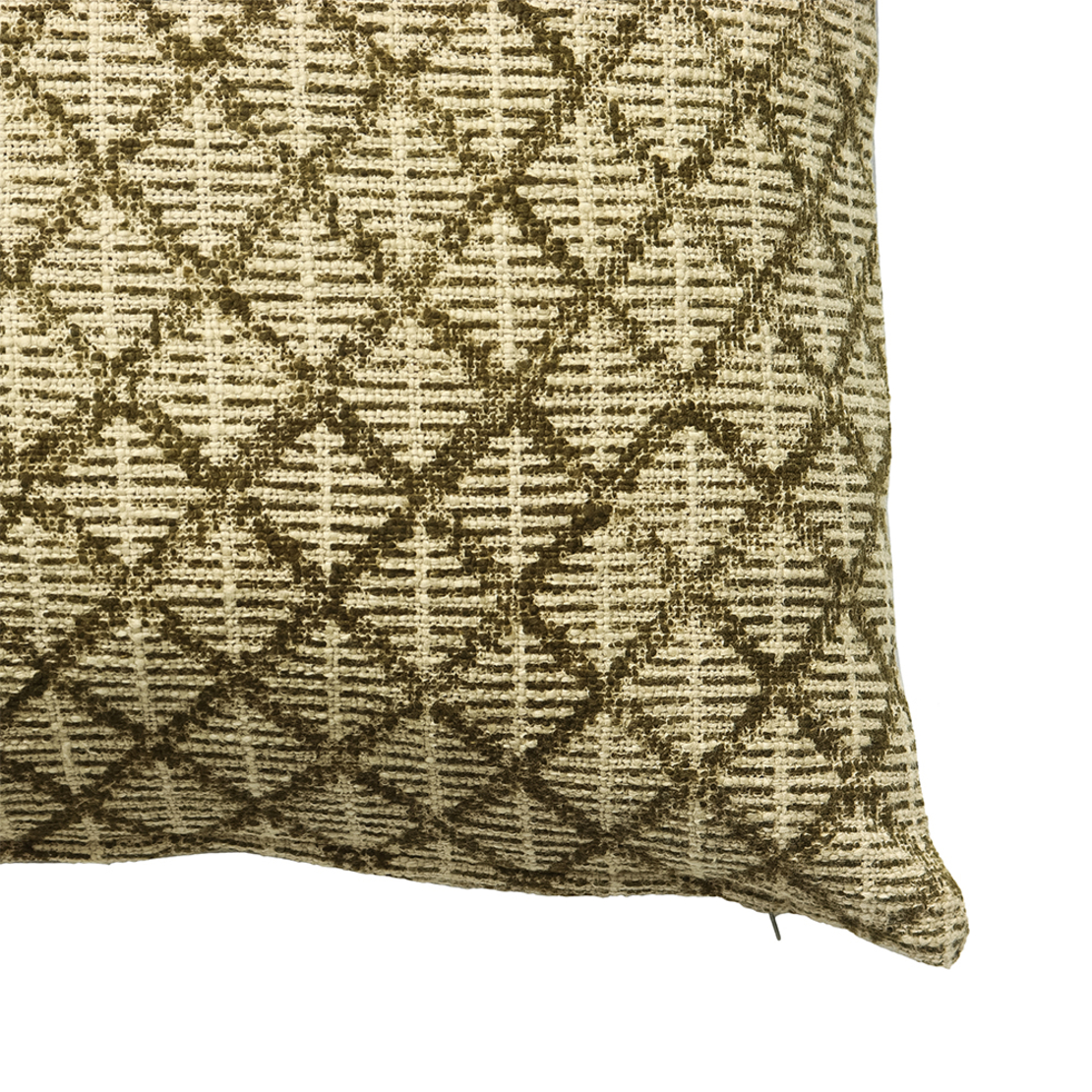 CALLISTE A DECOR CUSHION COTTON VISCOSE OLIVE GREE