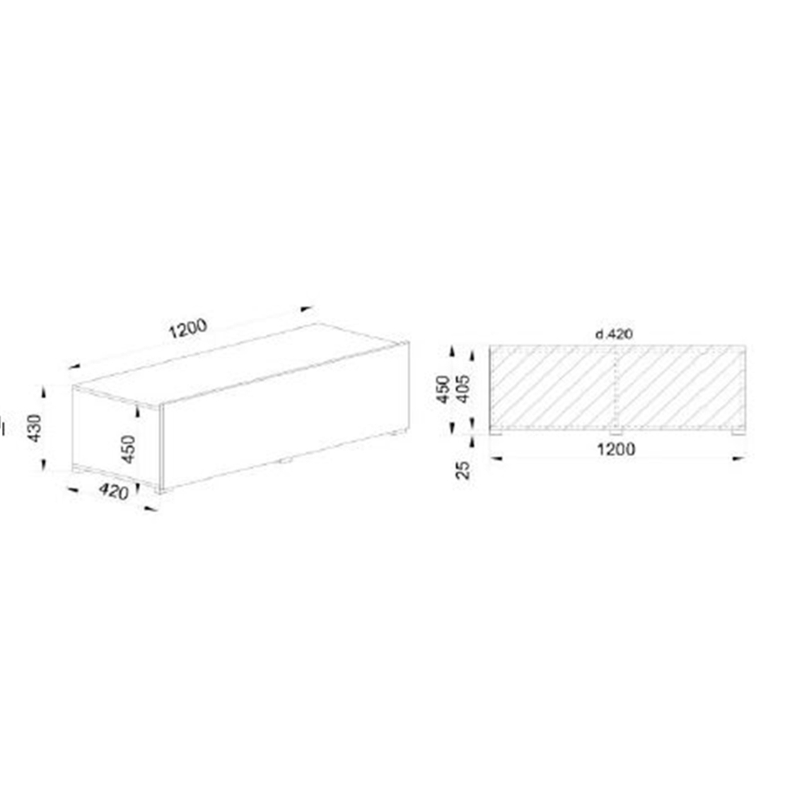 LOVIS WALL UNIT MELAMINE SONOMA 240x42xH200cm E1 EU