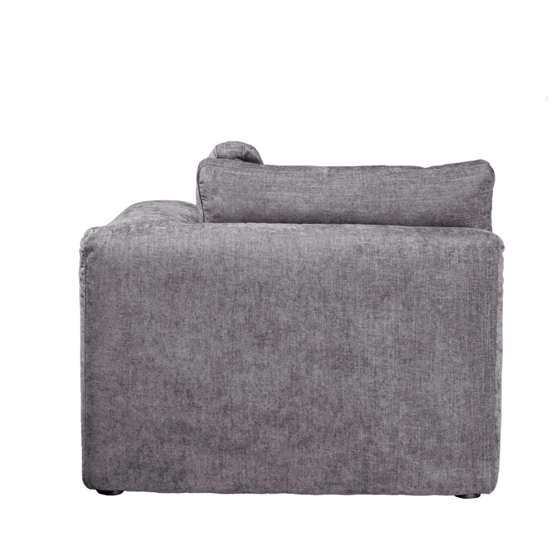 BOX ARMCHAIR WITH ARM REVERSABLE EASY CLEAN FABRIC GREY E1 EU